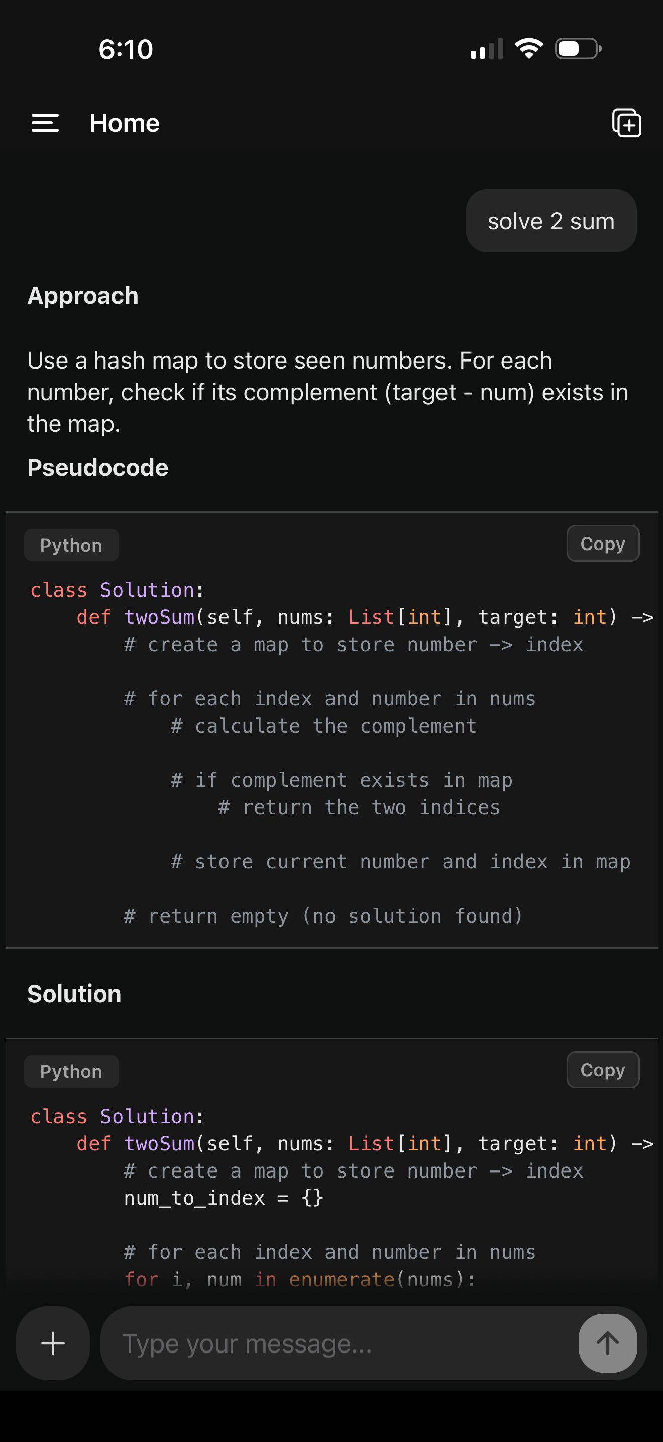 Coderly app screenshot